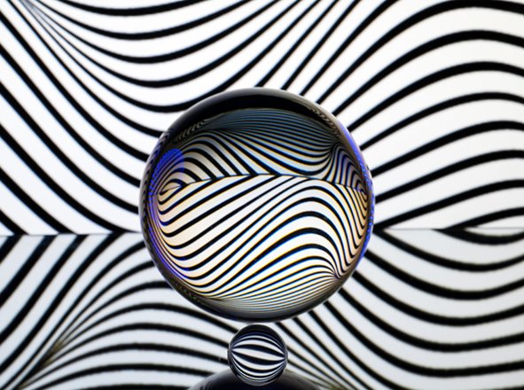 Glaskugel bunt (12) klein
